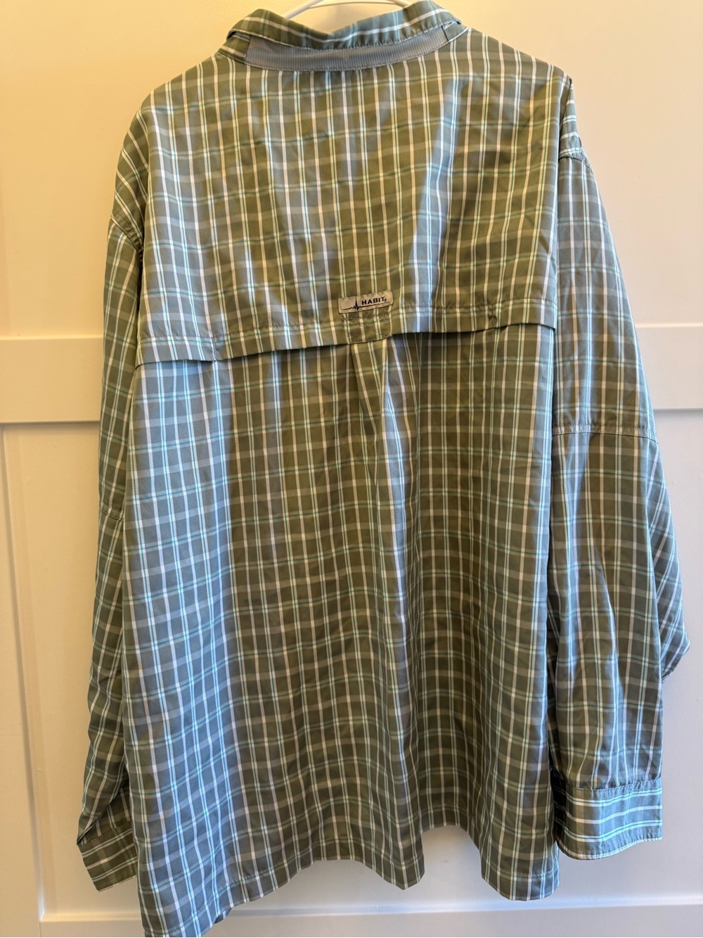 Habitat Men’s 3XL UPF 40+ Fishing Shirt Plaid Vented Outdoor Performance - Picture 8 of 11